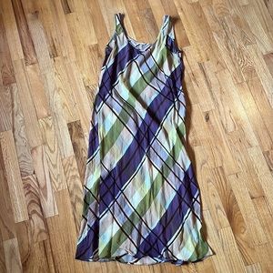 Vintage Plaid sheer dress